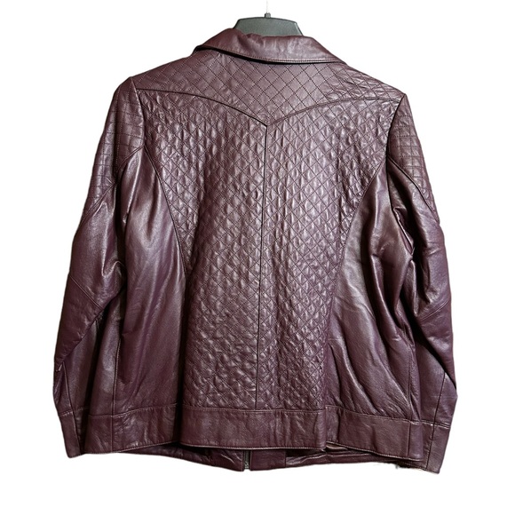 VTG Bradley Bayou Leather Jacket Size 1X - Picture 3 of 14